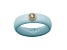 Caslique Powder Blue Silicone Ring with Lab Grown Diamond in 14K Gold Bezel, 0.10ct