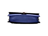 Gucci Blue Marmont GG Womens Leather Wallet on Chain Crossbody Bag