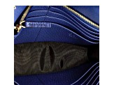 Gucci Blue Marmont GG Womens Leather Wallet on Chain Crossbody Bag