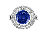 14K White Gold Tanzanite and Diamond Ring, 3.05ctw