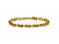 14k Yellow Gold Floral Diamond and Citrine Bracelet