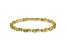 14k Yellow Gold Floral Diamond and Peridot Bracelet