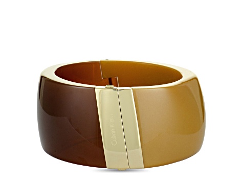 Calvin Klein Vision Gold Tone Stainless Steel Bangle Bracelet