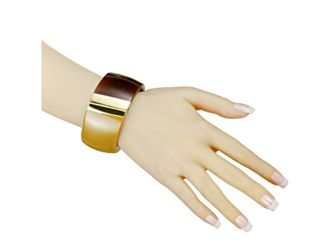 Calvin Klein Vision Gold Tone Stainless Steel Bangle Bracelet