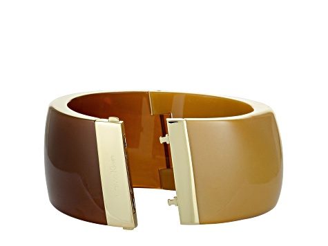 Calvin Klein Vision Gold Tone Stainless Steel Bangle Bracelet