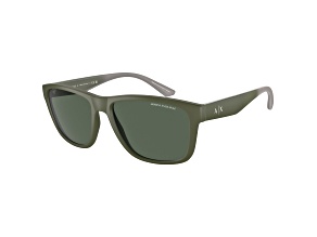 Armani Exchange Men's 59mm Matte Green Sunglasses