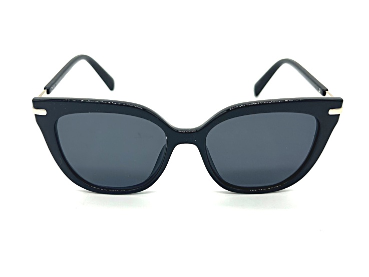 Kendall + Kylie Black and Gold Frame / Gray Lens Sunglasses
