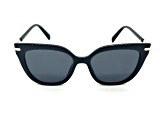 Kendall + Kylie Black and Gold Frame / Gray Lens Sunglasses