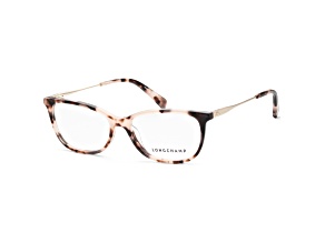 Longchamp Women's Fashion 54mm Rose Tortoise Opticals|LO2675-517
