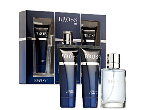 Lovery Mens Bross Signature Beauty Spa Aromatherapy Gift Set, 3pc