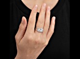 White Cubic Zirconia Platinum Over Sterling Silver Ring 2.57ctw