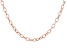 Judith Ripka Verona 14K Rose Gold Clad 52" Oval Link Necklace