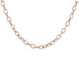 Judith Ripka Verona 14K Rose Gold Clad 52" Oval Link Necklace