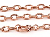 Judith Ripka Verona 14K Rose Gold Clad 52" Oval Link Necklace