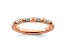 14K Rose Gold Stackable Expressions Diamond Ring 0.128ctw