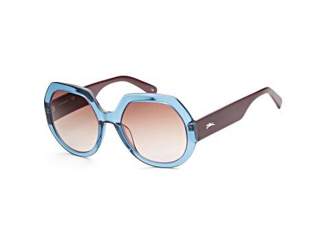 Longchamp Women's 55mm Crystal Blue Sunglasses