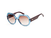 Longchamp Women's 55mm Crystal Blue Sunglasses