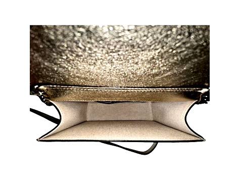 Jimmy Choo Kalina Crossbody Clutch Bag Crystal Logo Metallic