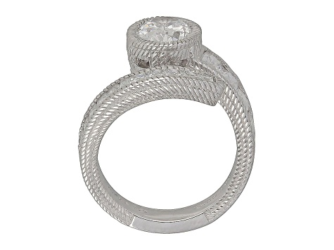 Judith Ripka 6.22ctw Multi-Shape Bella Luce Diamond Simulant Rhodium Over Sterling Silver Ring