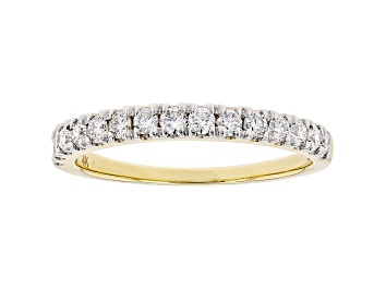 Picture of White Lab-Grown Diamond 14kt Yellow Gold Ring 0.50ctw