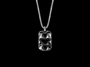 Star Wars™ Fine Jewelry Dark Armor Black Onyx Black Rhodium Over Silver Mens Pendant