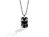 Star Wars™ Fine Jewelry Dark Armor Black Onyx Black Rhodium Over Silver Mens Pendant