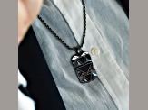 Star Wars™ Fine Jewelry Dark Armor Black Onyx Black Rhodium Over Silver Mens Pendant