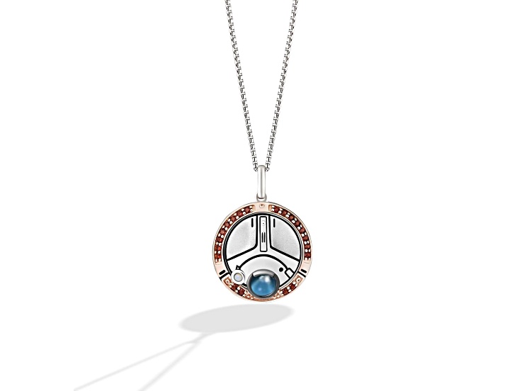 Star Warsâ„¢ Fine Jewelry OBI-WAN KENOBIâ„¢ LOLA Two-tone Pendant with Garnet, Topaz and Opal
