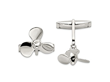 Picture of Sterling Silver Propeller Cuff Links