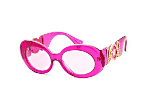Versace Women's Fashion 54mm Transparent Fuchsia Sunglasses | VE4426BU-5334-5