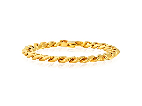Invicta Jewelry Yellow Plated Stainless Steel Curb Chain  display picture 2
