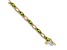 14k Yellow Gold and 14k White Gold Diamond and Peridot Bracelet