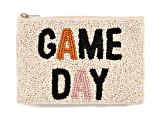 Shiraleah "GAME DAY" Glass Beaded Zip Pouch