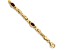 10k Yellow Gold Garnet 4 Stone Bracelet