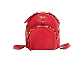 Prada Convertible Front Pocket Backpack Vitello Daino Small