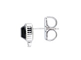 Judith Ripka 5mm Black Onyx With Bella Luce® Rhodium Over Sterling Silver Stud Earrings