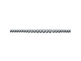 Clear Cubic Zirconia, Rhodium Plated over Sterling Silver Tennis Necklace