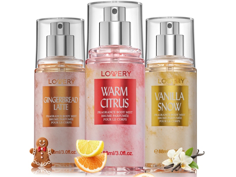 Lovery 3-Pc. Assorted Body Mist Fragrance Gift Set
