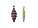 Off Park® Collection, Gold-Tone Siam Red Crystal Graduated Chandelier Earrings.