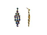 Off Park® Collection, Gold-Tone AB Crystal Graduated Chandelier Earrings.