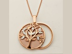 Bella Luce Lux Vue Diamond Simulant Bronze Magnifying Glass & Mirror  Pendant with Chain 6.75ctw