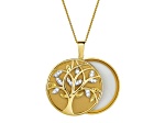 Bella Luce Lux Vue Diamond Simulant Bronze Magnifying Glass & Mirror  Pendant with Chain 6.75ctw