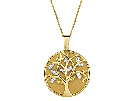 Bella Luce Lux Vue Diamond Simulant Bronze Magnifying Glass & Mirror  Pendant with Chain 6.75ctw
