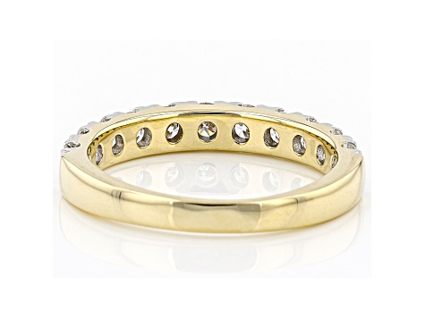 White Lab-Grown Diamond, 14kt Yellow Gold Ring 1.00ctw