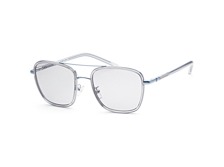 Tory Burch Women's Fashion 55mm Light Blue Transp. Sunglasses TY6090-332187-55