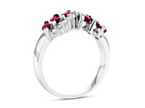 1.25ctw Marquise Ruby and Diamond Ring in 14k White Gold