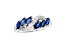 1.25ctw Sapphire and Diamond Ring in 14k White Gold