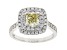 Yellow and White Lab-Grown Diamond 14k White Gold Ring 2.00ctw