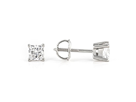 Princess Cut White IGI Certified Lab-Grown Diamond 18k White Gold