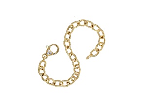 Judith Ripka 14K Gold Clad Oval Link Bracelet